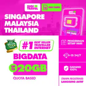 SIM Card Singapore Malaysia Thailand Kuota Unlimited Roaming